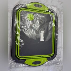 Collapsible Cutting Board Drain Basket, Portable Multi-Function Chopping Board